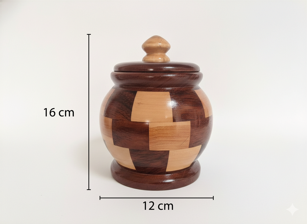 Recipientes de madera para café y azucar - Distintas maderas