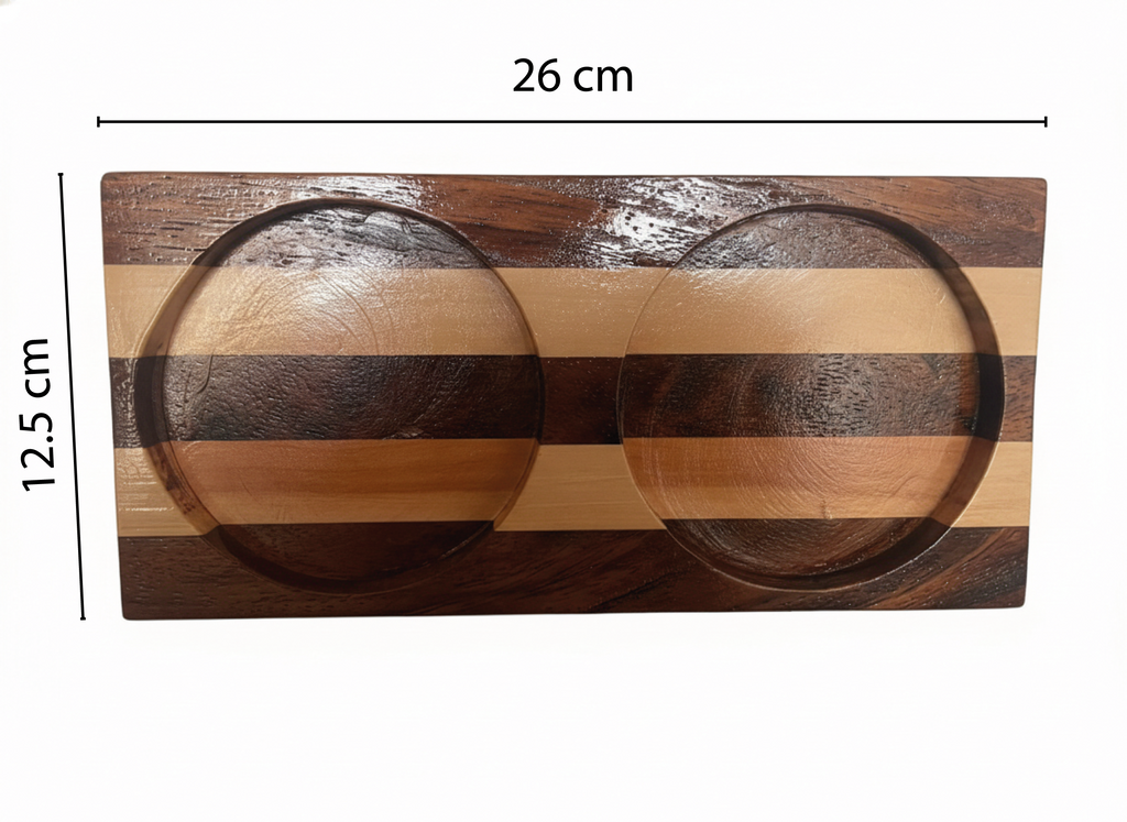 Recipientes de madera para café y azucar - Distintas maderas