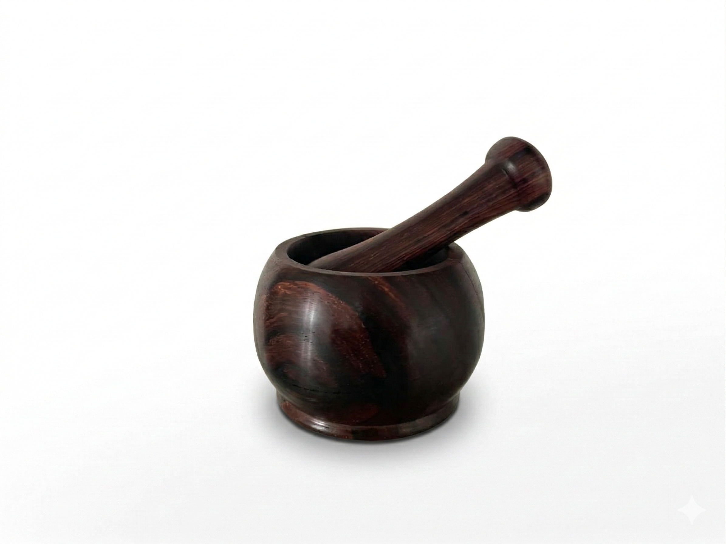 Mortero redondo - Madera de Ébano