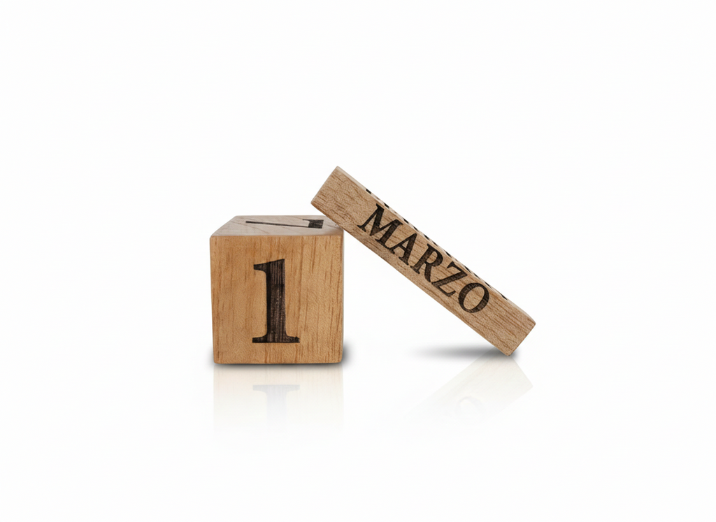 Calendario perpetuo de madera