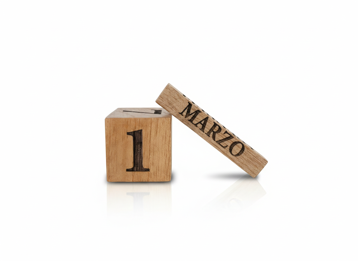 Calendario perpetuo de madera