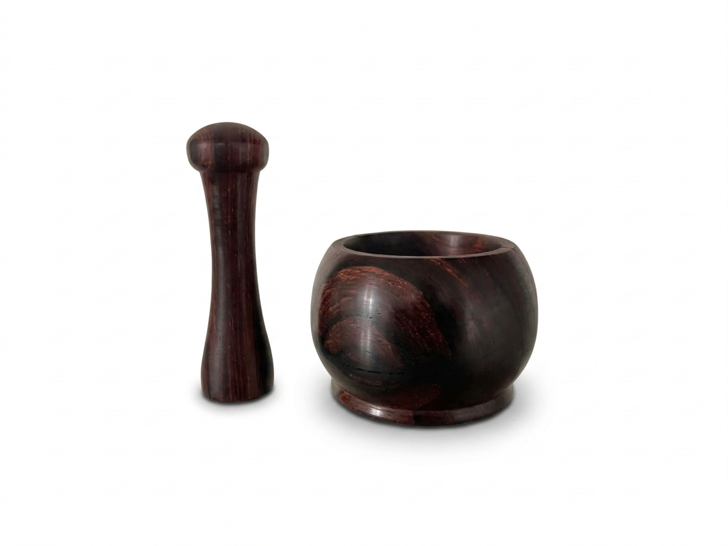 Mortero redondo - Madera de Ébano