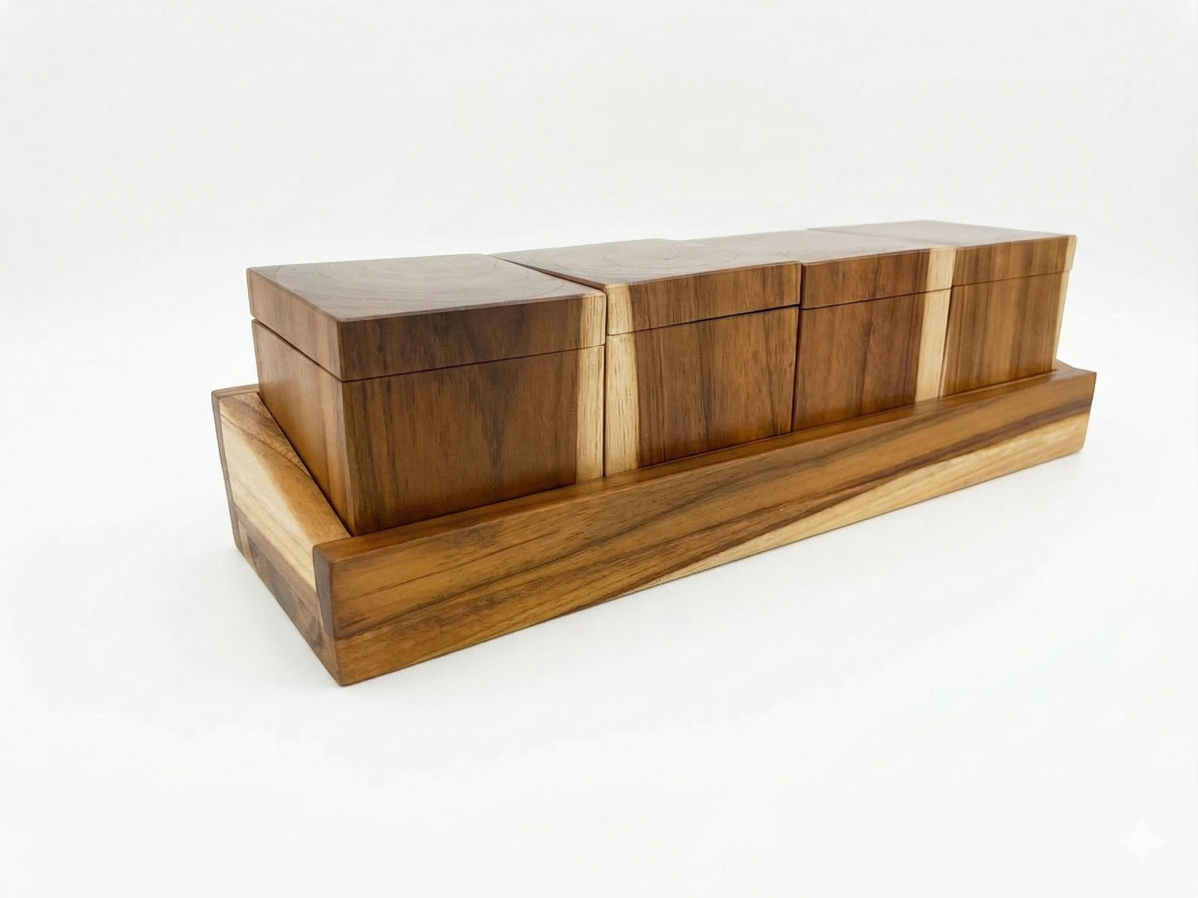 Especieros 4 piezas - Madera de Teca