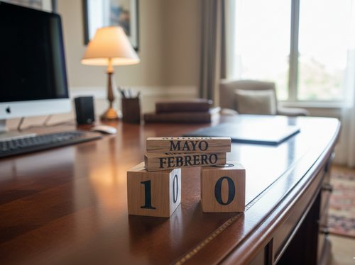 Calendario perpetuo de madera