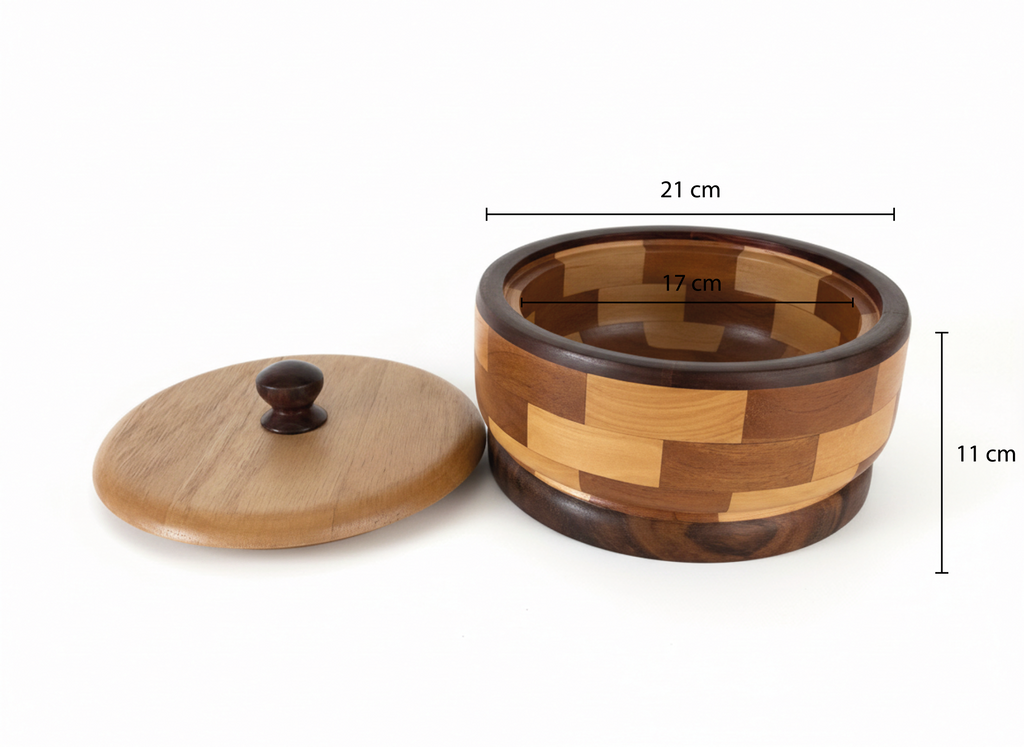 Tortillero con tapa  - Varias Maderas